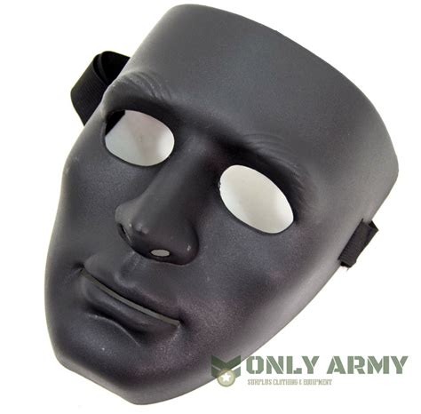 black plastic full face mask